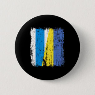 Vrije Rusland Oekraine Halve Vlag Russische Opposi Ronde Button 5,7 Cm