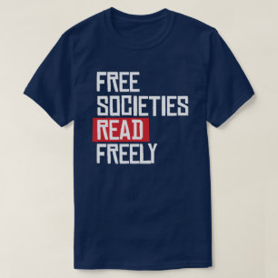 Vrije samenlevingen lezen vrij t-shirt