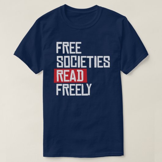 Vrije samenlevingen lezen vrij t-shirt (Design voorkant)