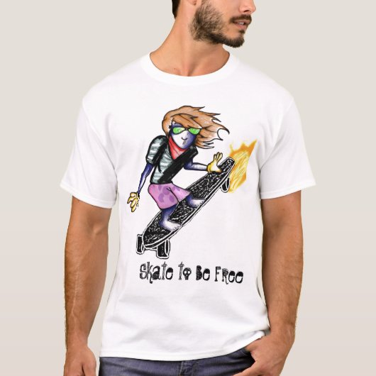 Vrije schaats t-shirt (Voorkant)