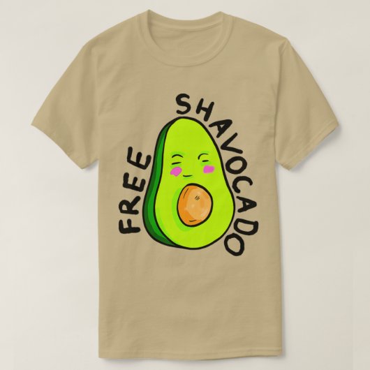 vrije shavocado t-shirt (Design voorkant)