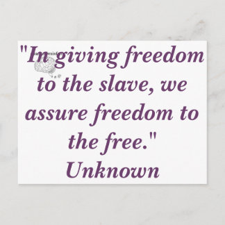 Vrije slaven briefkaart