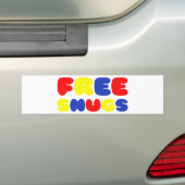VRIJE SNUGS BUMPERSTICKER (Op auto)