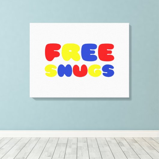 VRIJE SNUGS CANVAS AFDRUK (Insitu (Houten vloer))