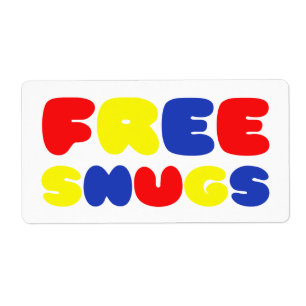 VRIJE SNUGS ETIKET