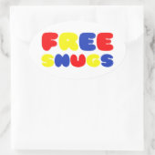 VRIJE SNUGS OVALE STICKER (Tas)