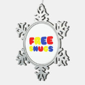 VRIJE SNUGS TIN SNEEUWVLOK ORNAMENT (Rechts)