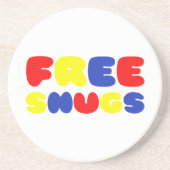 VRIJE SNUGS ZANDSTEEN ONDERZETTER (Voorkant)