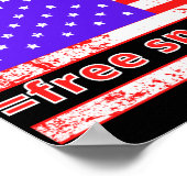 VRIJE SPEECH ARMY , noodgedwongen , amerikaanse vl Poster (Hoek)