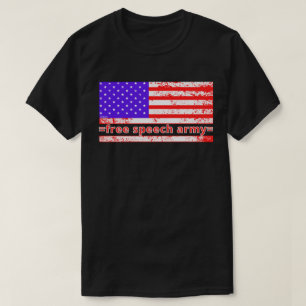 VRIJE SPEECH ARMY , noodgedwongen , amerikaanse vl T-shirt