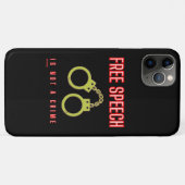 "VRIJE SPEECH IS GEEN CRITERIUM" Case-Mate iPhone CASE (Achterkant (horizontaal))