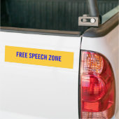 VRIJE SPEECH-ZONE BUMPERSTICKER (Op Truck)