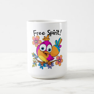 vrije spirit bird koffiemok
