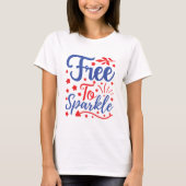 Vrije spleet t-shirt (Voorkant)