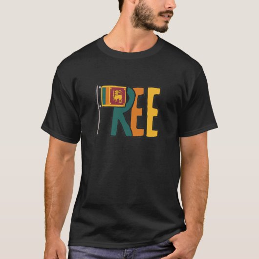 Vrije Sri Lanka T-shirt (Voorkant)
