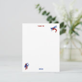 Vrije stijl Greco-Romeins worstelen Aangepaste naa Bedankkaart (Staand voorkant)