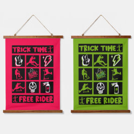 Vrije stijl truc scooter hangend wandkleed