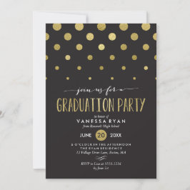 Vrije Stippen Graduation Party Invitation Kaart