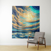 Vrije stromende reflecties wandkleed (In situ)