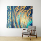 Vrije stromende reflecties wandkleed (In Situ (horizontaal))