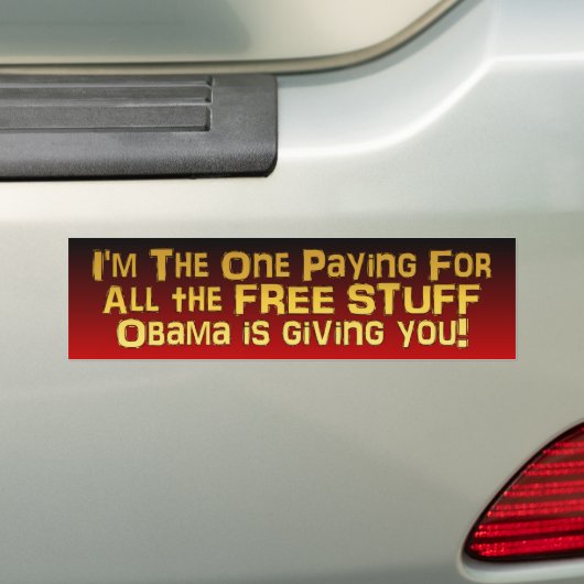 VRIJE STUFF! - Anti Obama Bumpersticker (Op auto)