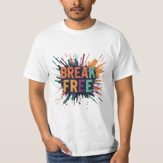 Vrije T-shirt breken (Voorkant)