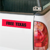 VRIJE TEXAS BUMPERSTICKER (Op Truck)