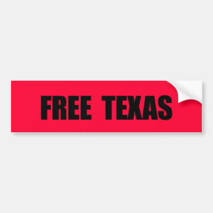 VRIJE TEXAS BUMPERSTICKER