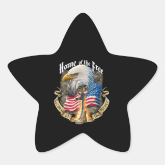 Vrije thuis vanwege de arendrik Eagle Ster Sticker