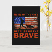 Vrije thuis vanwege de dappere kaart (Gele Bloem)