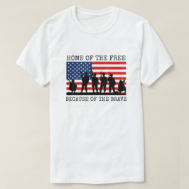Vrije thuis vanwege de dappere t-shirt