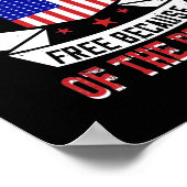 Vrije thuis vanwege de kracht poster (Hoek)