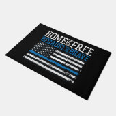 Vrije thuis vanwege de moedige Amerikaanse vlag Deurmat (Schuin)