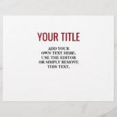 Vrije thuis vanwege de moedige Amerikaanse vlag Flyer (Achterkant)