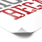 Vrije thuis vanwege de moedige Amerikaanse vlag Foto Afdruk (Hoek)