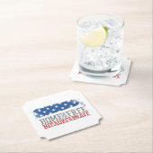 Vrije thuis vanwege de moedige Amerikaanse vlag Kartonnen Onderzetters (Insitu)