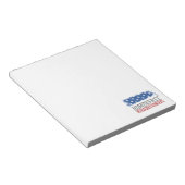 Vrije thuis vanwege de moedige Amerikaanse vlag Notitieblok (Schuin)