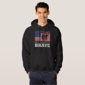 vrije thuis vanwege de vlag van de verenigde state hoodie (Voorkant volledig)