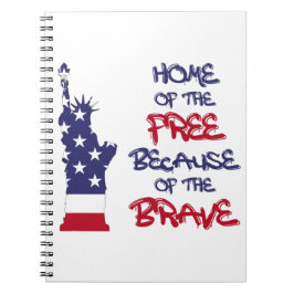 Vrije thuis vanwege het dappere teken notitieboek