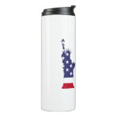 Vrije thuis vanwege het dappere teken thermosbeker (Gedraaid links)