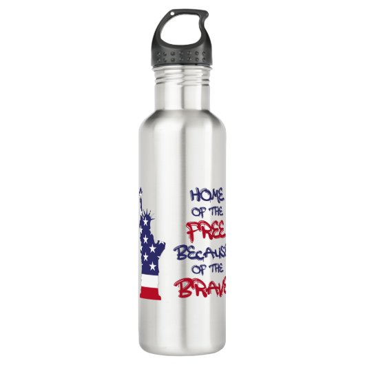 Vrije thuis vanwege het dappere teken waterfles  (Voorkant)