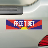 VRIJE TIBET-BUMPERSTICKER BUMPERSTICKER (Op auto)
