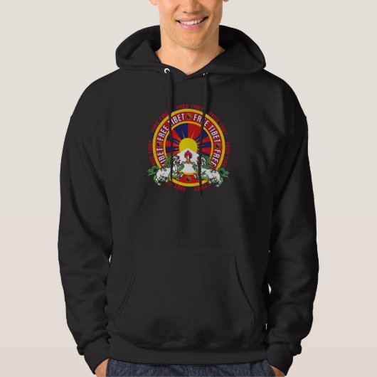 Vrije Tibet Logo Hoodie (Voorkant)