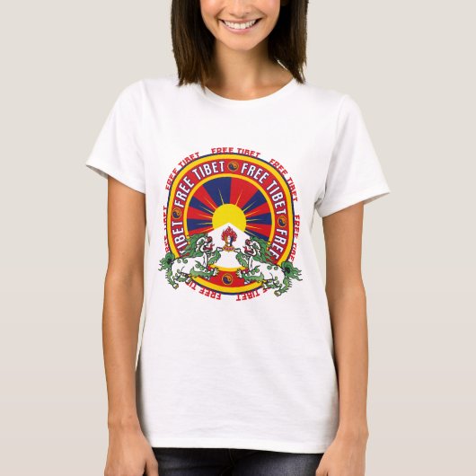 Vrije Tibet Logo T-shirt (Voorkant)