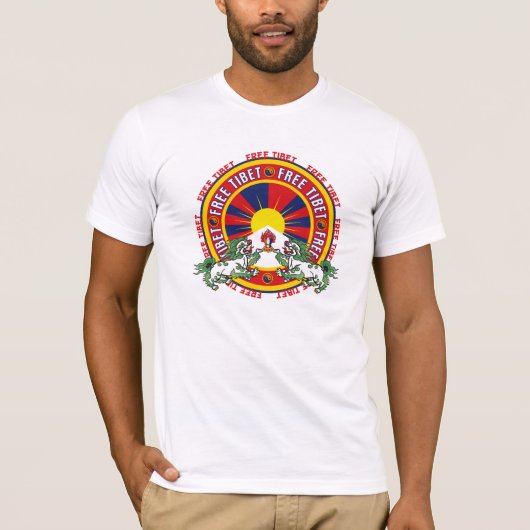 Vrije Tibet Logo T-shirt (Voorkant)