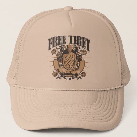 Vrije Tibet Monk Trucker Pet (Voorkant)