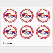 vrije tibet ronde sticker (Vel)