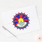 vrije tibet ronde sticker (Envelop)