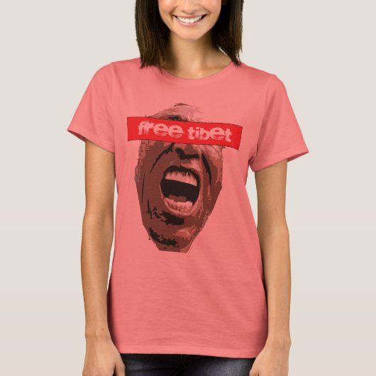 vrije tibet t-shirt (Voorkant)