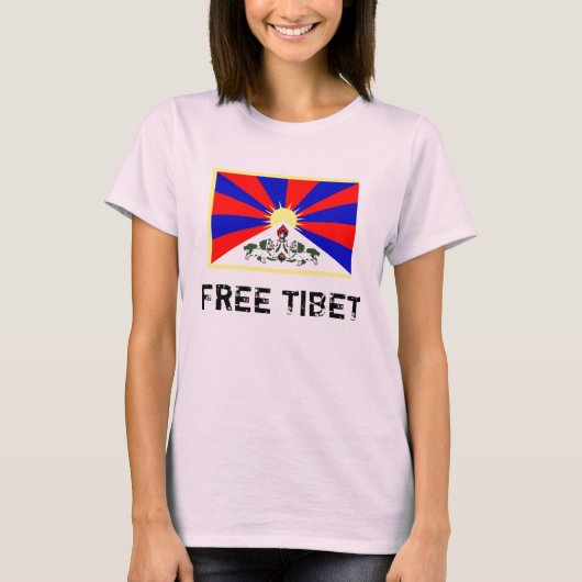 vrije tibet t-shirt (Voorkant)